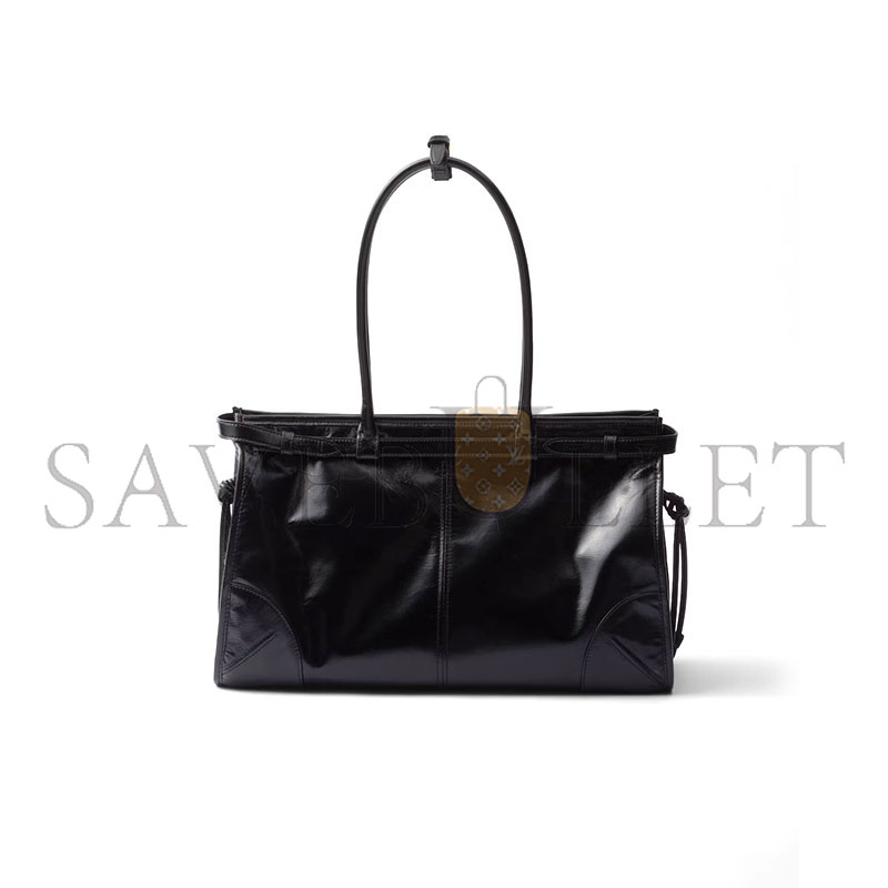 PRADA BONNIE LARGE LEATHER HANDBAG 1BA433 (38*24*12cm) PRADA BONNIE LARGE LEATHER HANDBAG 1BA433 (38*24*12cm)